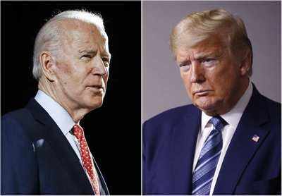 Combative Trump insists pandemic almost over, Biden says he did 'nothing'