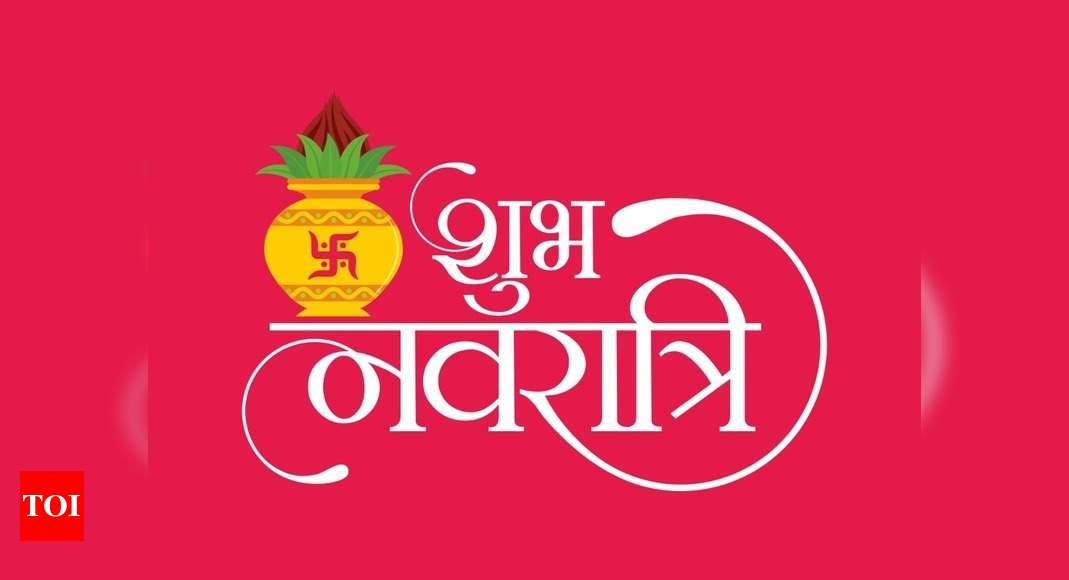 Banner design of happy Navratri Indian festival