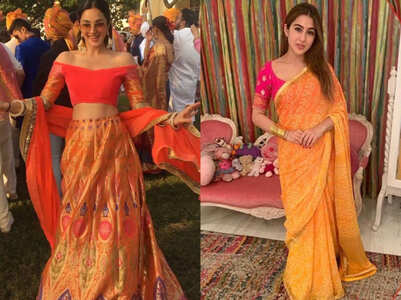 How to wear orange shade on second Navratri