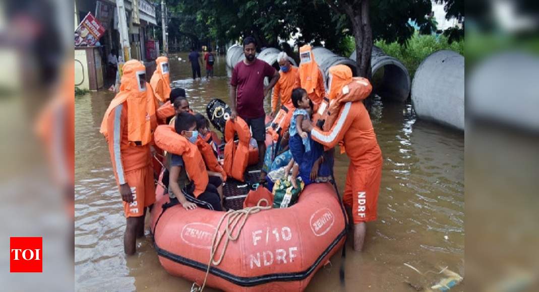 Hyderabad rains: NDRF teams still in action in city