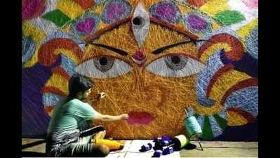 A dull market for art college students this Puja