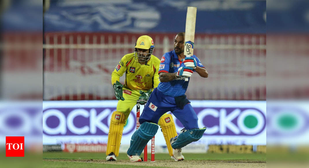 DC vs CSK Live: Dhawan continues to lead chase
