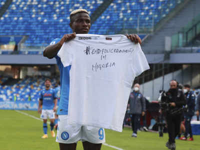 'End Police Brutality in Nigeria,' calls Osimhen after first Napoli goal