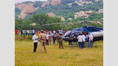 Tirupati-bound helicopter makes emergency landing in Tamil Nadu village