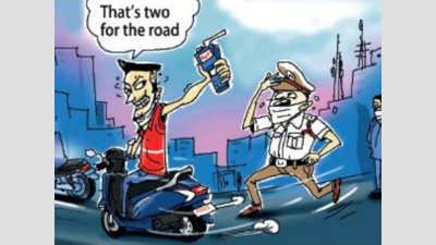 Drunk riders take off with cop’s scooter, breathalyzer in Perambur