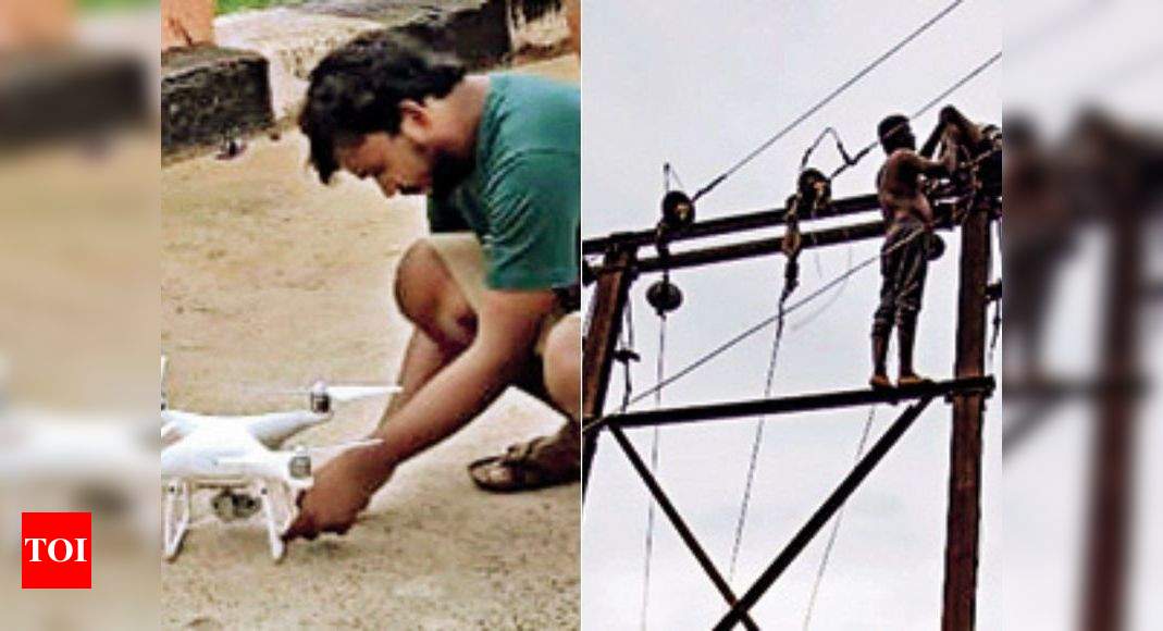 How drone helped restore power in 6 Andhra villages