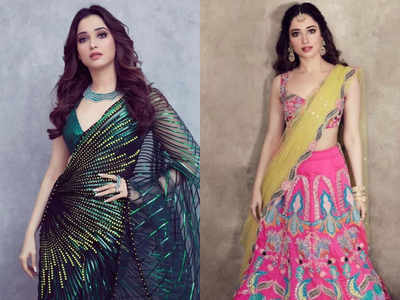 5 hot festive outfits to steal from Tamannaah Bhatia