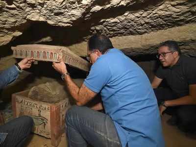 Egypt says another trove of ancient coffins found in Saqqara