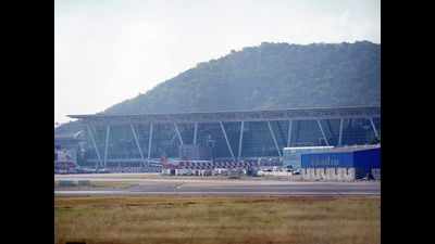 CM inspects work on Shivamogga airport