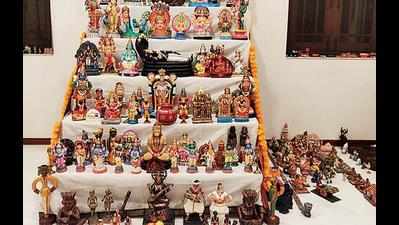 Pune-based Tamilians display Golu inspired by Covid-related themes