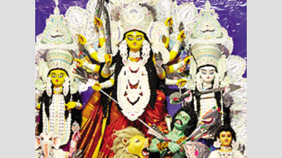 Durga idols unveiled at many temples in Patna