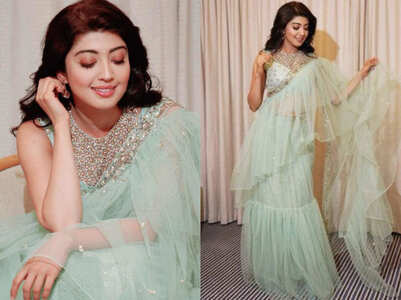 Pranitha Subash's sari with a twist is HOT
