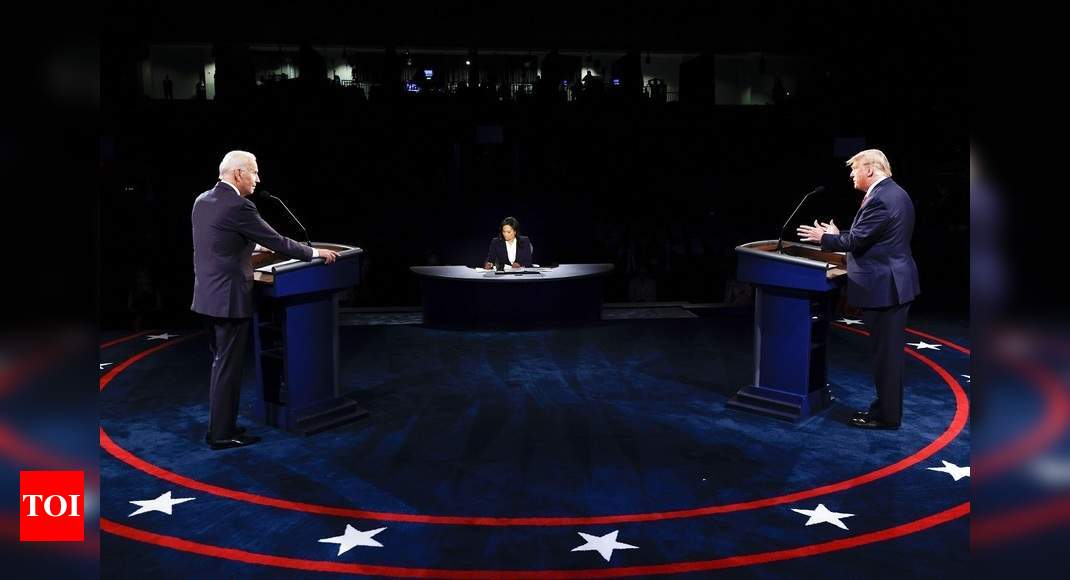 US Prez Debate: Mute Button Brings Civility As Trump, Biden Show ...