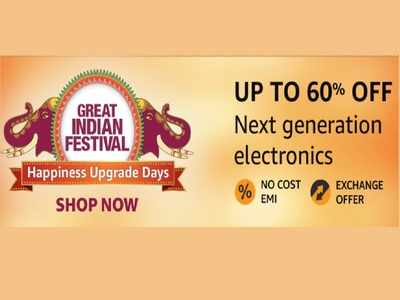 Amazon Great Indian Festival Sale: Save up to 60% on Next-Generation Electronics