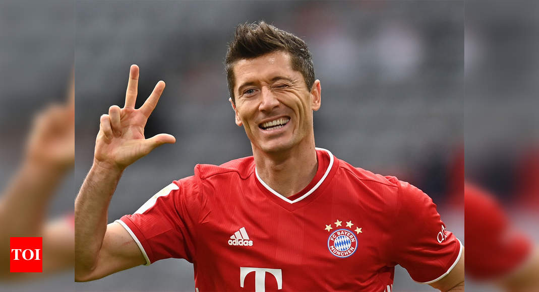 Unstoppable Robert Lewandowski scores hat-trick as Bayern Munich