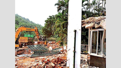 ‘Illegal’ structures on Gitam campus demolished