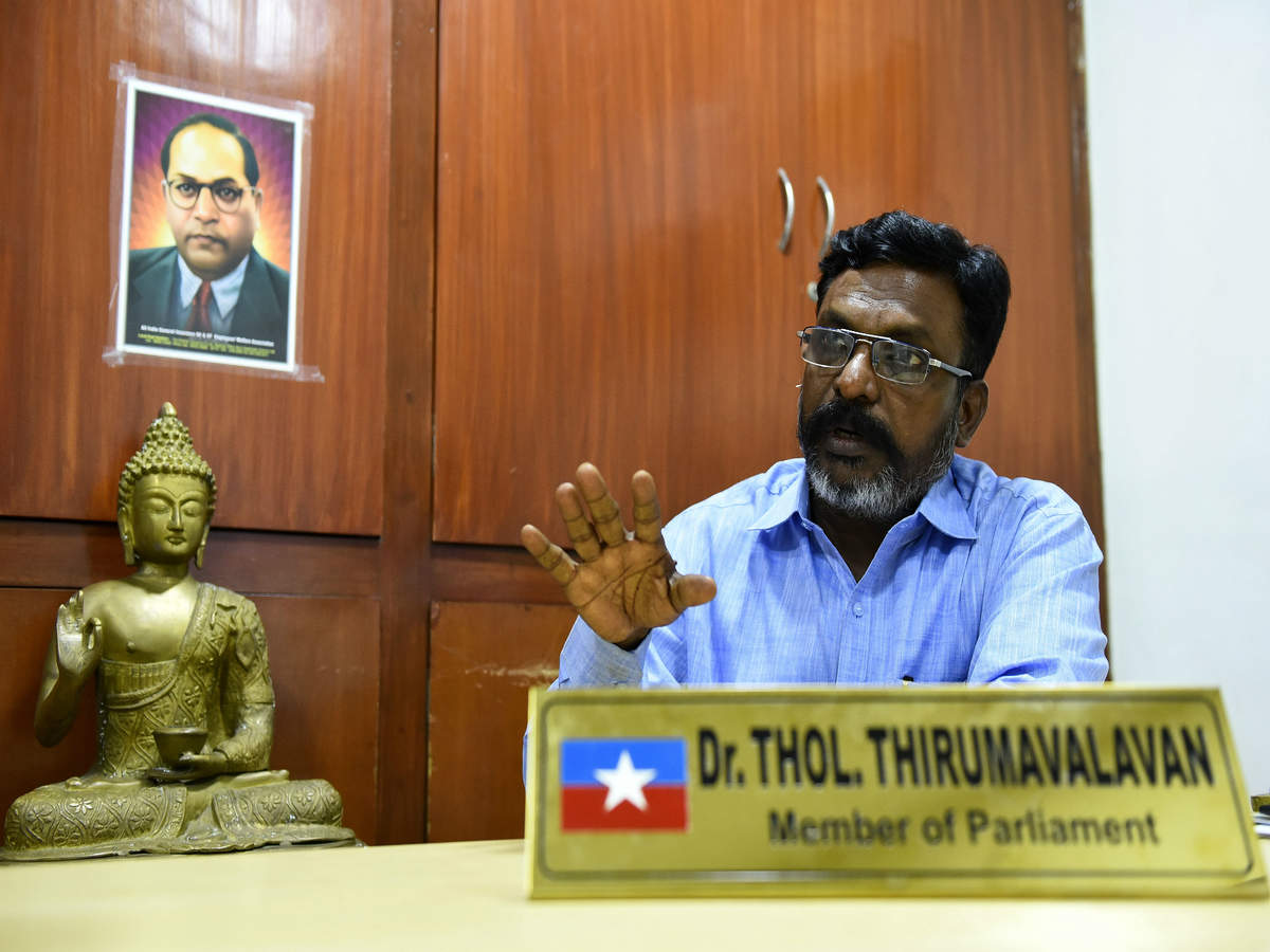 Chennai: Will face case legally, says Thol Thirumavalavan | Chennai News -  Times of India