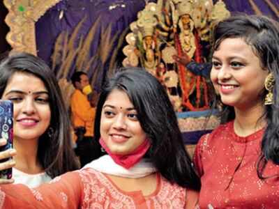 Patna: 'Kanya puja' marks Ashtami celebrations | Patna News - Times of India