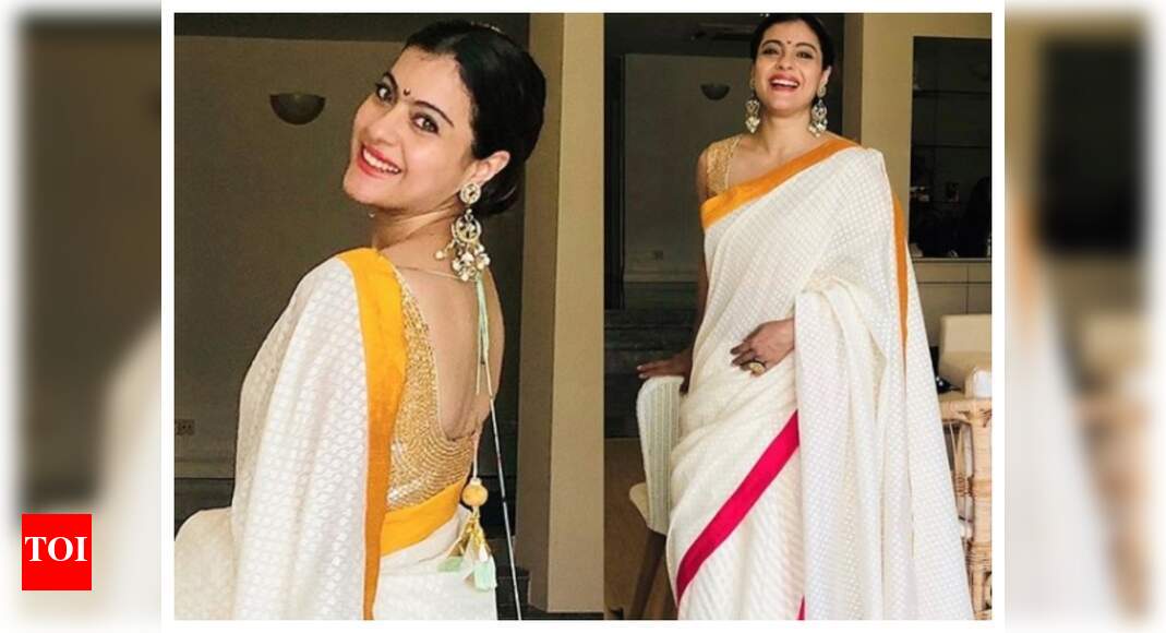 white saree for convocation
