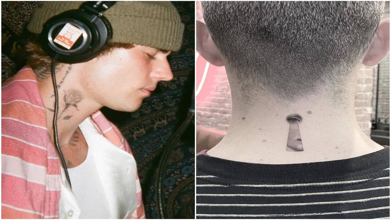 Justin Bieber tattoo on neck - Best Tattoo Ideas Gallery