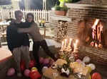 Raveena Tandon rings in her birthday with husband Anil Thadani in Dalhousie