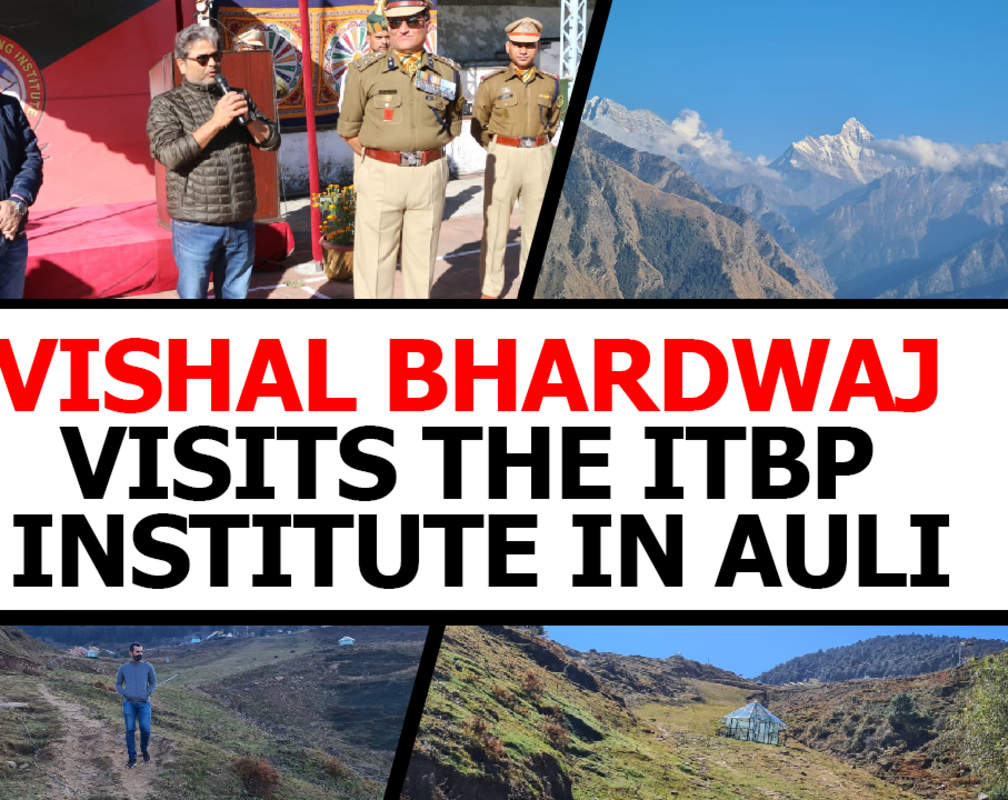 
Vishal Bhardwaj visits the ITBP institute in Auli
