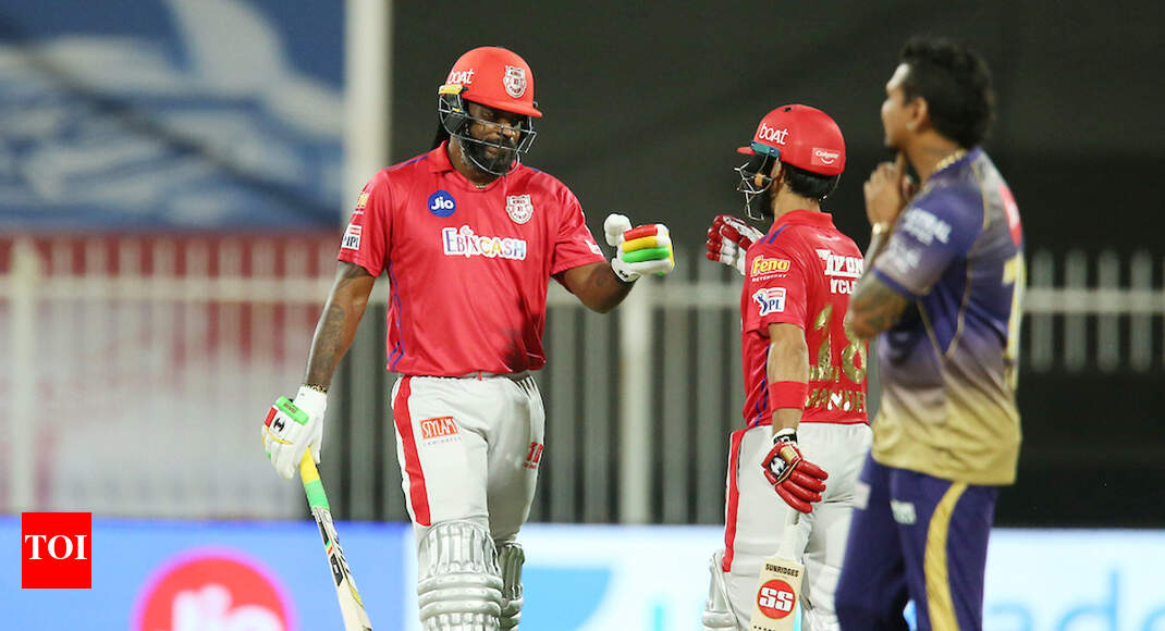 kolkata knight riders versus kings xi punjab score
