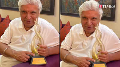 Javed Akhtar becomes first Indian to receive Rich Dawkins Award, wife Shabana Azmi shares his picture with the award