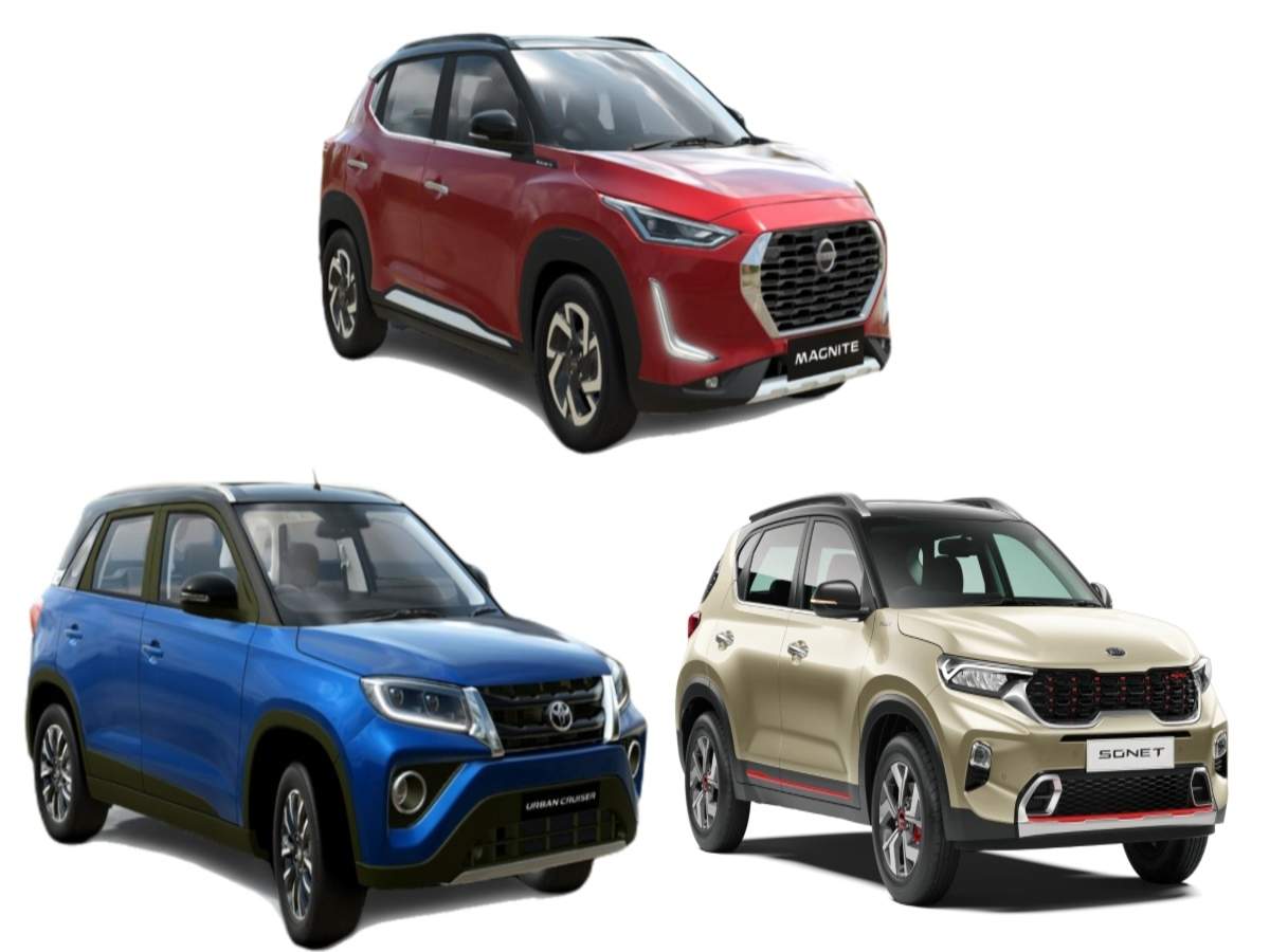 nissan magnite vs kia sonet vs toyota urban cruiser x factors of festive suv debutants times of india nissan magnite vs kia sonet vs toyota