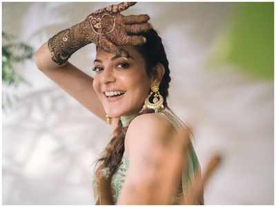 Kajal Aggarwal shares a stunning photo from her Mehendi function ahead of her wedding