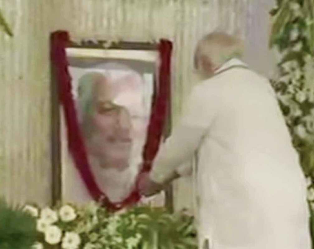 
PM Narendra Modi pays tribute to Keshubhai Patel at his residence in Gandhinagar
