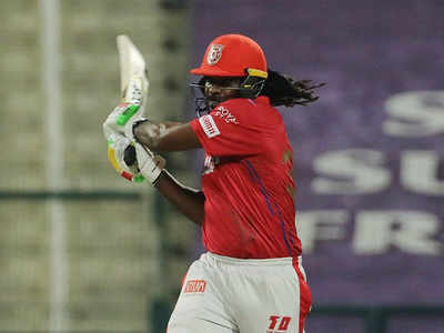 KXIP vs RR: Gayle misses hundred by one run but takes Punjab to 185/4