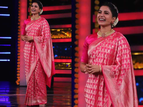 Samantha Akkineni wore a silk sari worth half a lakh rupees for her Bigg  Boss appearance