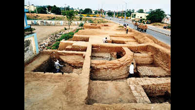 First Buddhist Chaitya, more stupas excavated in Gujarat's Vadnagar