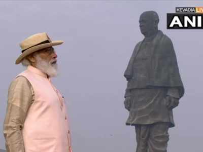 PM Modi pays tributes to Sardar Patel at Statue of Unity