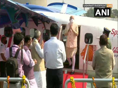 PM Modi takes maiden seaplane flight from Kevadia to Ahmedabad