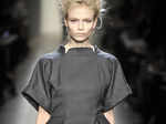 Russian beauty Natasha Poly known for her theatrical moves during the fashion shows is back in business