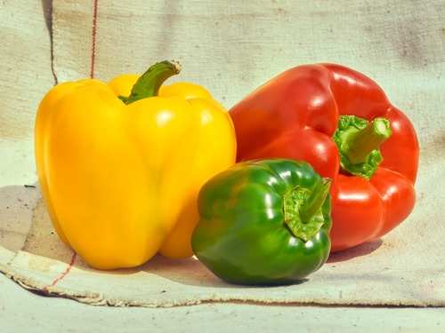 Eat bell peppers for their anti-ageing benefits on your skin