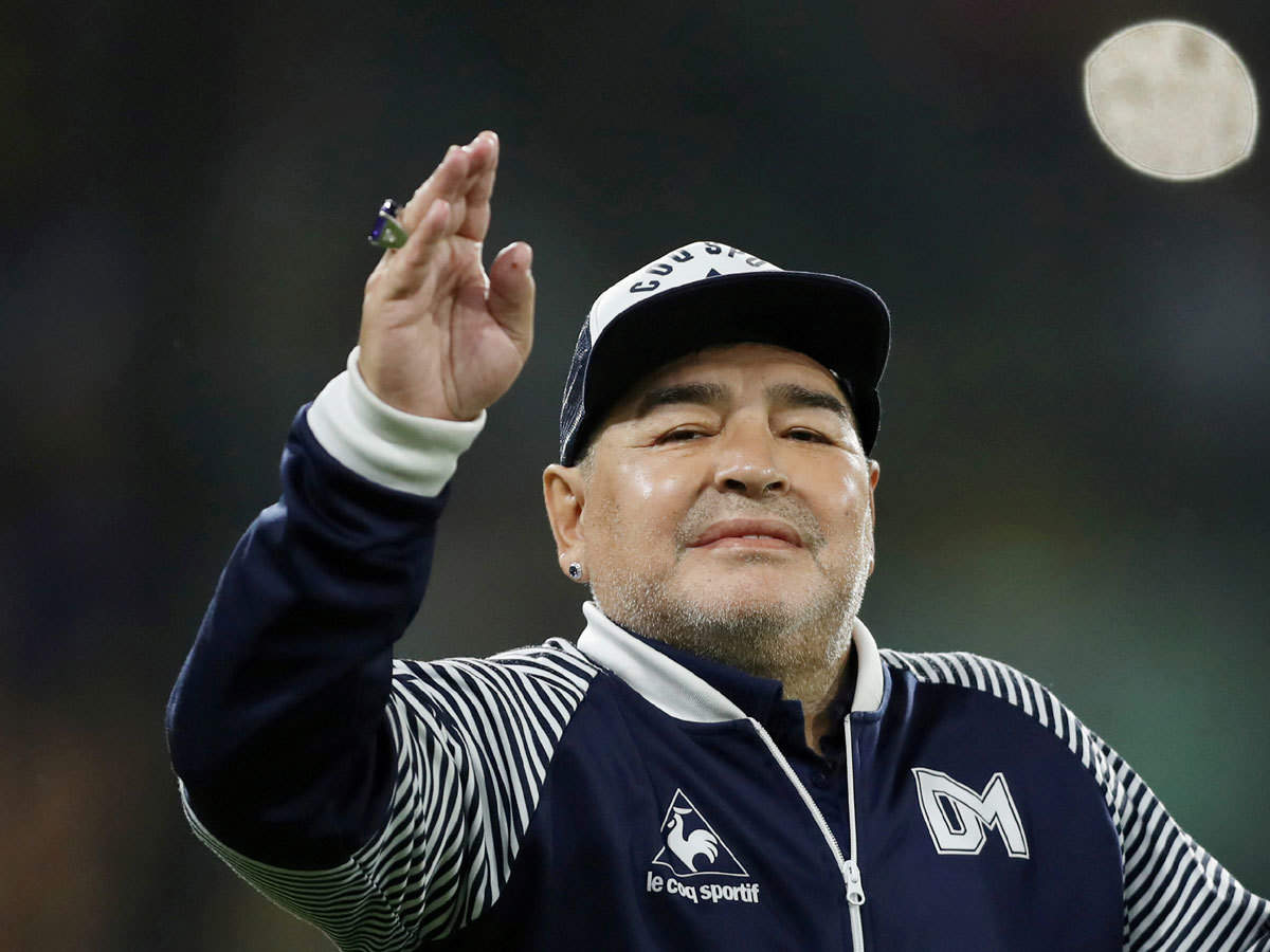 Diego Maradona Diego Maradona Admitted To Hospital In Argentina Football News Times Of India