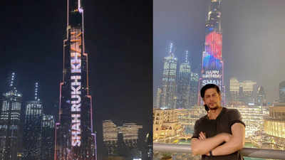 Shah Rukh Khan says his kids 'mighty impressed' as Burj Khalifa lights up with his name on his birthday, Suhana Khan confirms same by sharing a pic with her dad posing against the skyscraper