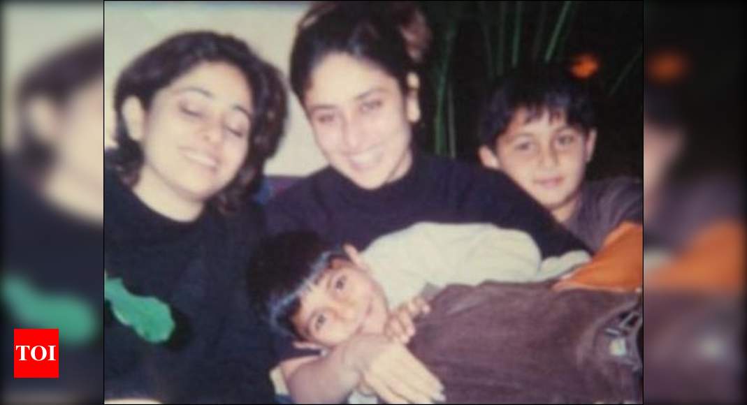 Kareena Kapoor Khan Flashing Her Million Dollar Smile With Cousins Armaan And Aadar In This