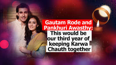 Gautam Rode and Pankhuri Awasthy: This would be our third year of keeping Karwa Chauth together