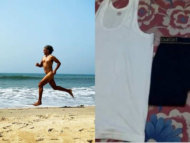 Twitterati create hilarious memes after Milind Soman posts his naked  running photo celebrating his 55th birthday on a beach - Times of India