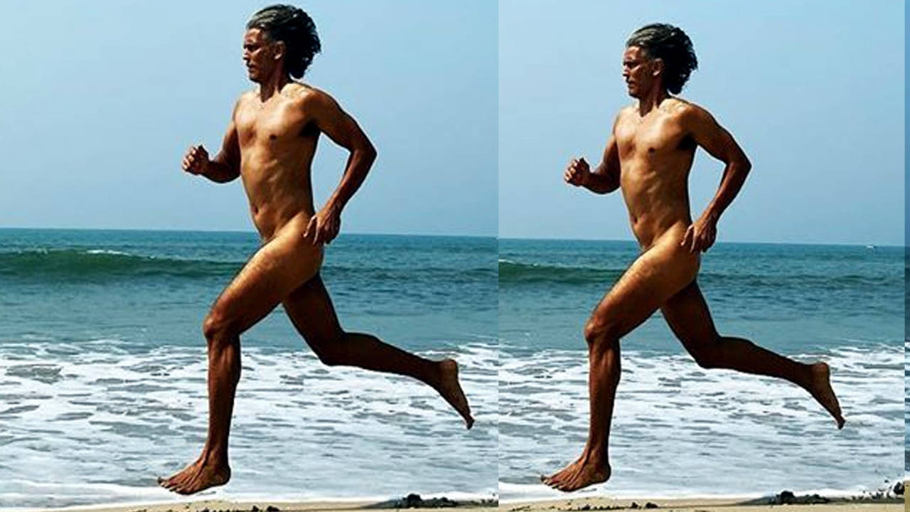 Birthday suit! Milind Soman bares it all as he enjoys a naked run on the  beach marking his 55th birthday