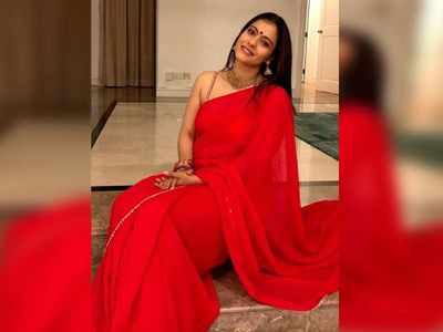 Karwa Chauth: Kajol shares stunning pictures in red saree, channels different moods