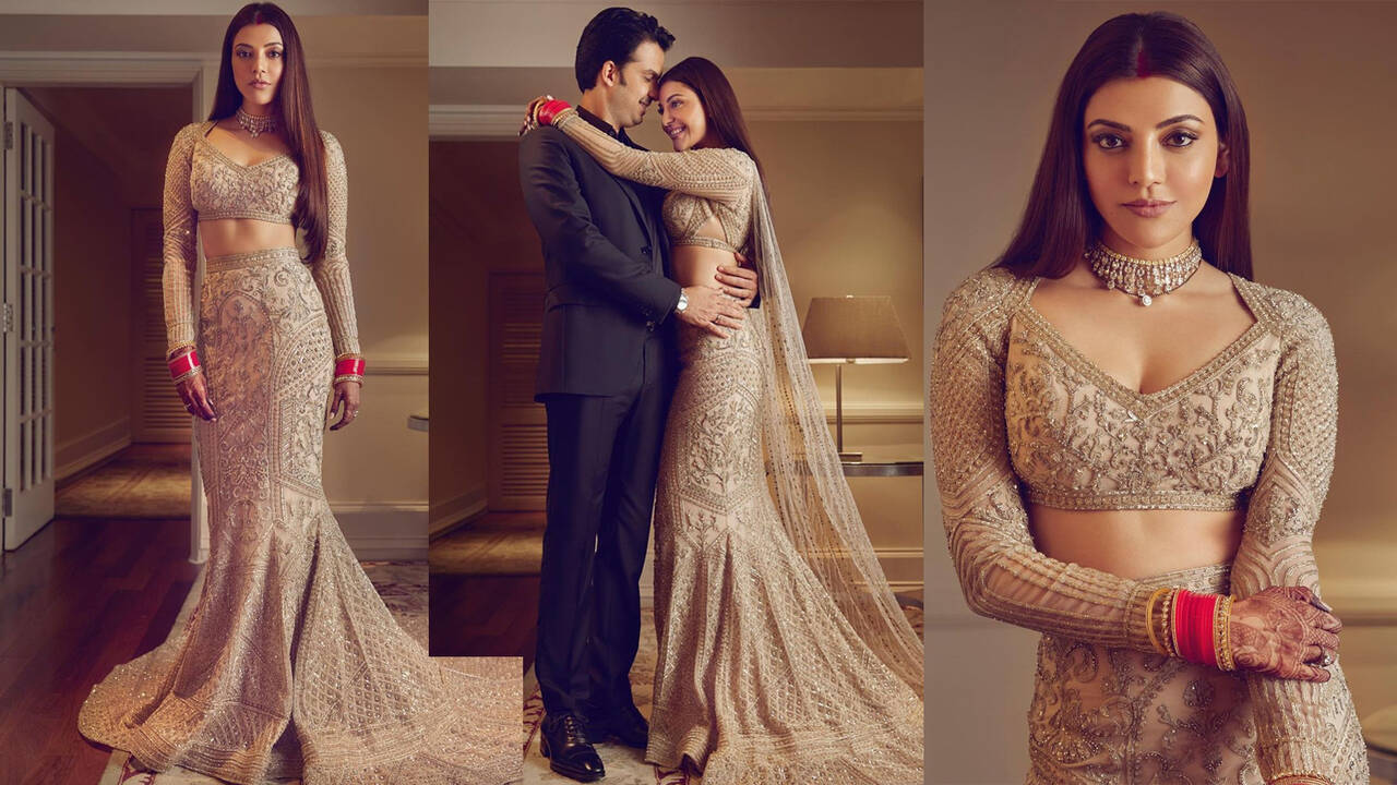 Kajal Aggarwal and Gautam Kitchlu look straight out of a fairytale in their  wedding after-party outfits | Hindi Movie News - Bollywood - Times of India