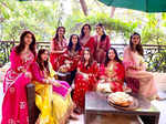 B’wood divas paint the town red as they celebrate Karwa Chauth at Anil Kapoor's residence