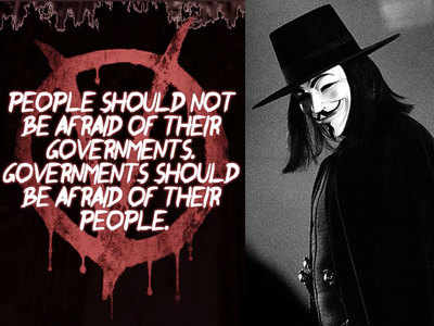 V for Vendetta Photo: Hugo Weaving as V