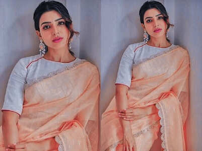 Samantha Akkineni's self-designed sari is beautiful