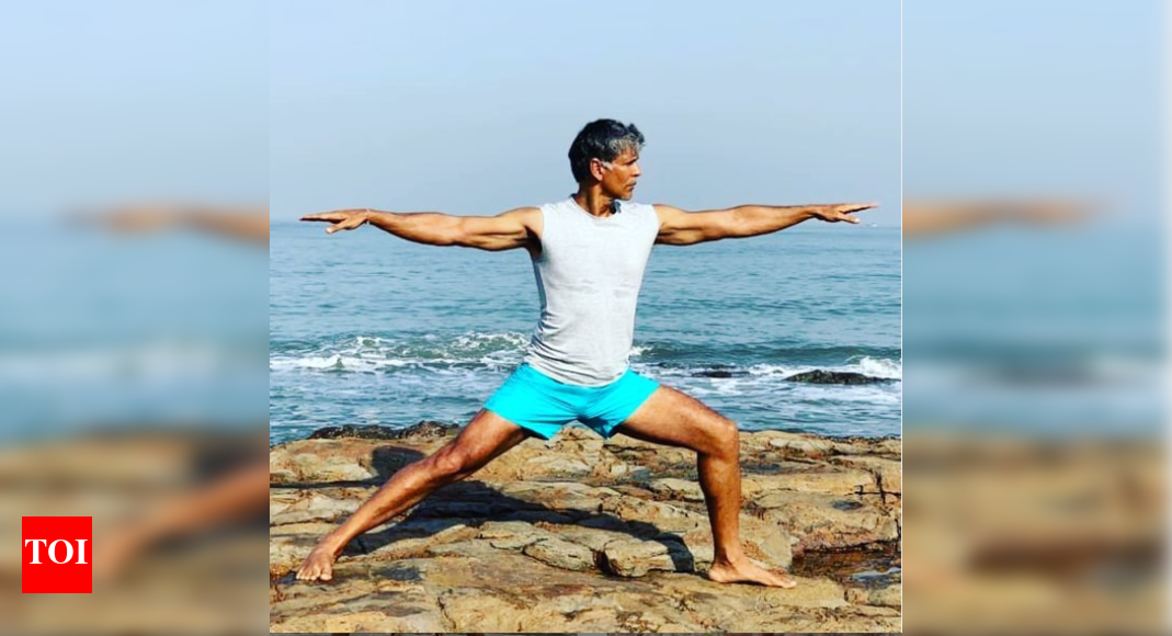 milind soman running slippers